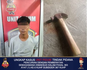 “BERAKHIR DI TANGAN BERUANG HITAM”: SATRESKRIM POLRES PALI CIDUK PELAKU CURAT YANG BOBOL RUMAH LEWAT ATAP
