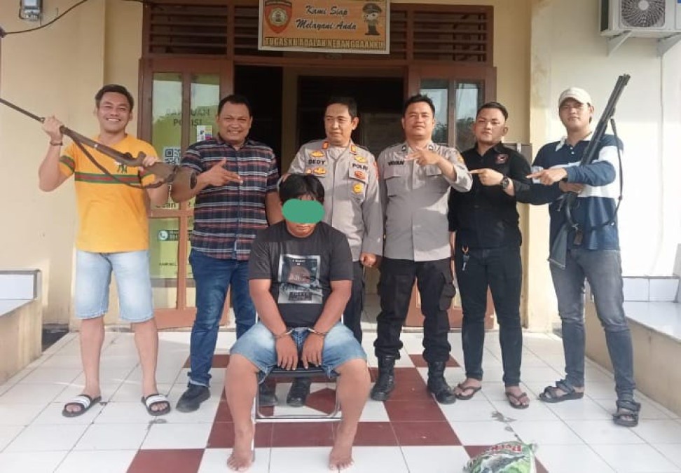 Ancam Perempuan di Kebun, Pria ini Dikerangkeng