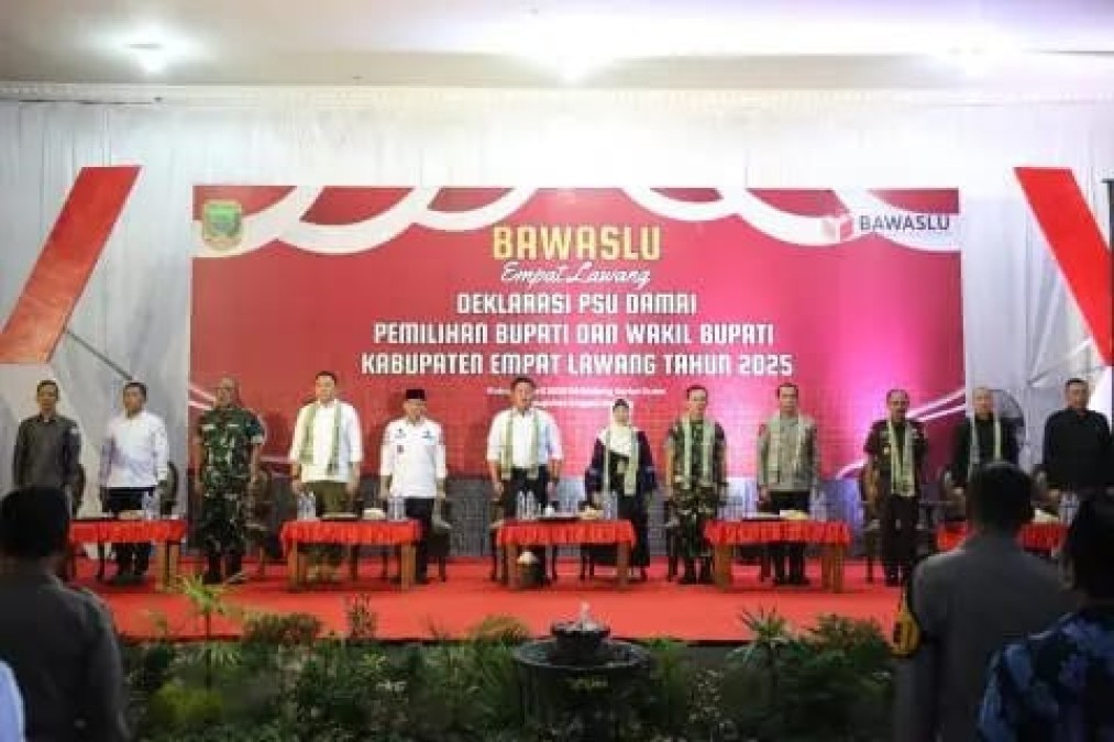 Empat Lawang Gelar Deklarasi PSU Damai Jelang Pencoblosan Ulang