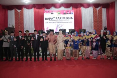 Meriah! HUT ke-18 Kabupaten Empat Lawang Dirayakan dengan Rapat Paripurna Istimewa