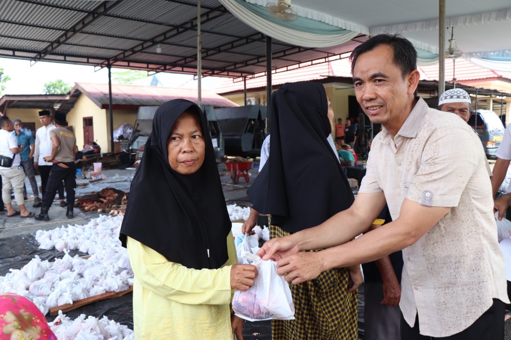 Merayakan Idul Adha 1446 H, Polres Musi Rawas Kurban 20 Ekor Sapi dan Dua Ekor Kambing