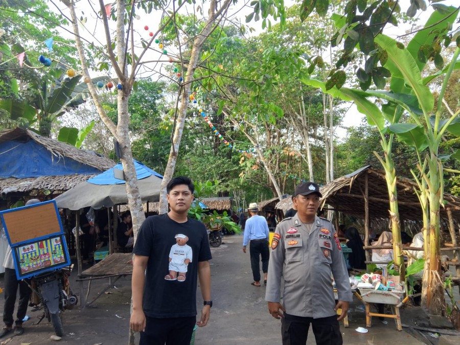 Pengunjung Objek Wisata Paye Biru Capai 300 Orang, Polsek Penukal Abab Jaga Kamtibmas