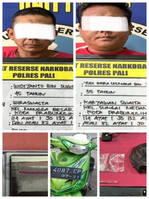 Pengedar Sabu di Jalur Lintas Betung-Pengabuan Diringkus Satnarkoba Polres Pali