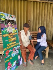 Peduli Pengemudi Ojek, Dokkes Polres Pali Lakukan Pemeriksaan Kesehatan Gratis