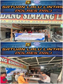 Satlantas Polres PALI Gelar “Polantas Menyapa” Ngopi Bareng Sopir