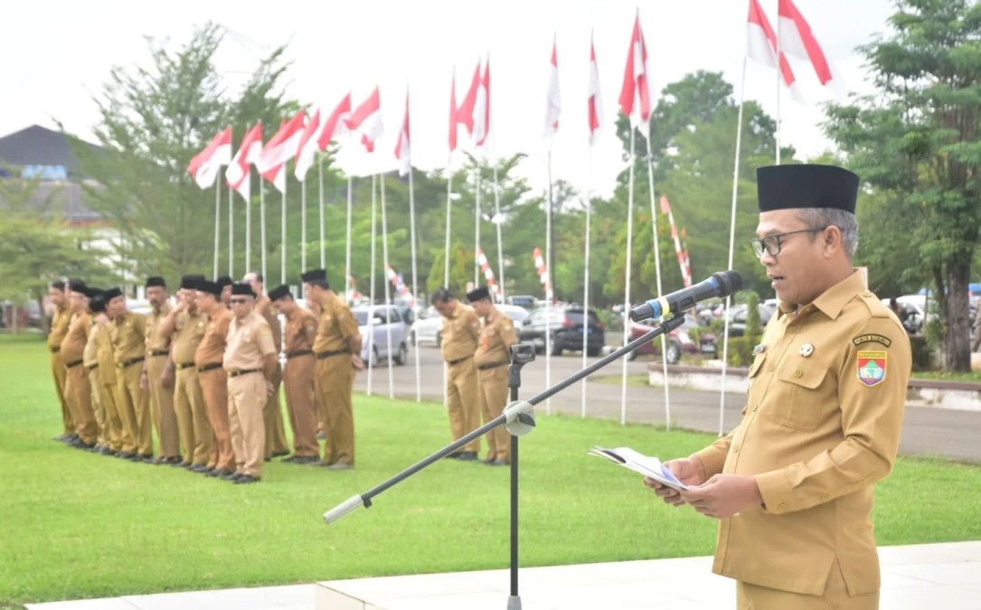Wabup Musi Rawas H. Suprayitno Pimpin Apel ASN Masuki Masa Purna Tugas