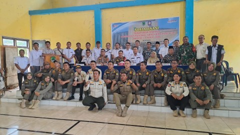 Perkuat Ketertiban dan Perlindungan Masyarakat, Polsek Penukal Utara Hadiri Sosialisasi Perda No.1 Tahun 2025