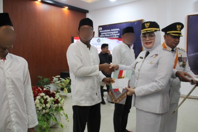 Lapas Banyuasin Gelar Penyerahan Remisi Umum dan Dasawarsa, Bupati Askolani Beri Motivasi Warga Binaan