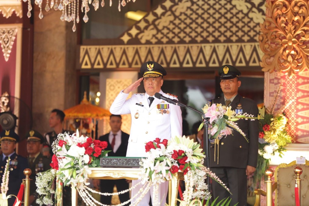 Upacara Penurunan Bendera Tutup Rangkaian HUT RI ke-80 di Sumsel,