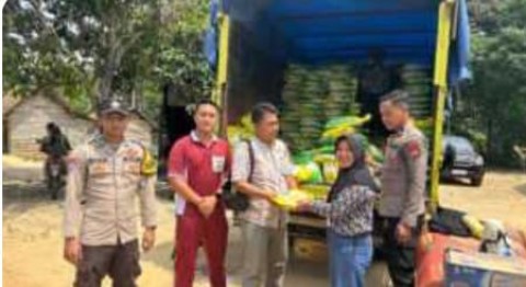 POLRES PALI KERJASAMA FORUM BULOK GELAR PANGAN MURAH