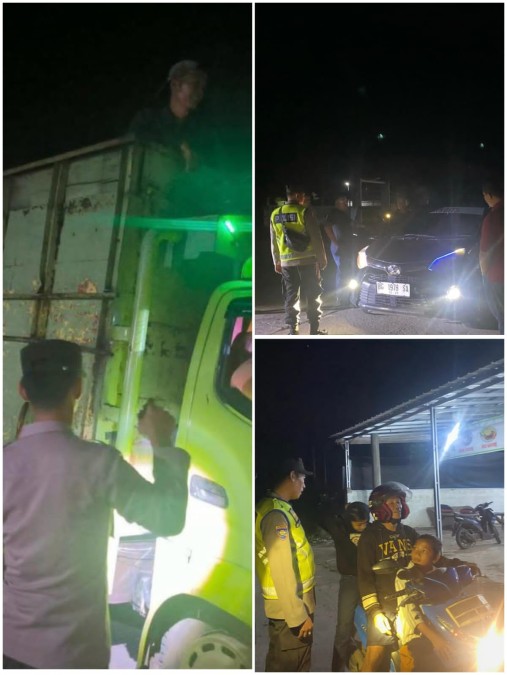 Polsek Penukal Abab Gelar Razia Malam, Puluhan Pengendara Diberi Teguran