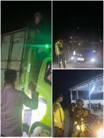 Polsek Penukal Abab Gelar Razia Malam, Puluhan Pengendara Diberi Teguran