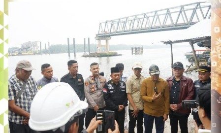 DPRD Muba Tinjau Progres Perbaikan Jembatan Lalan, Pastikan Pembangunan Tepat Waktu