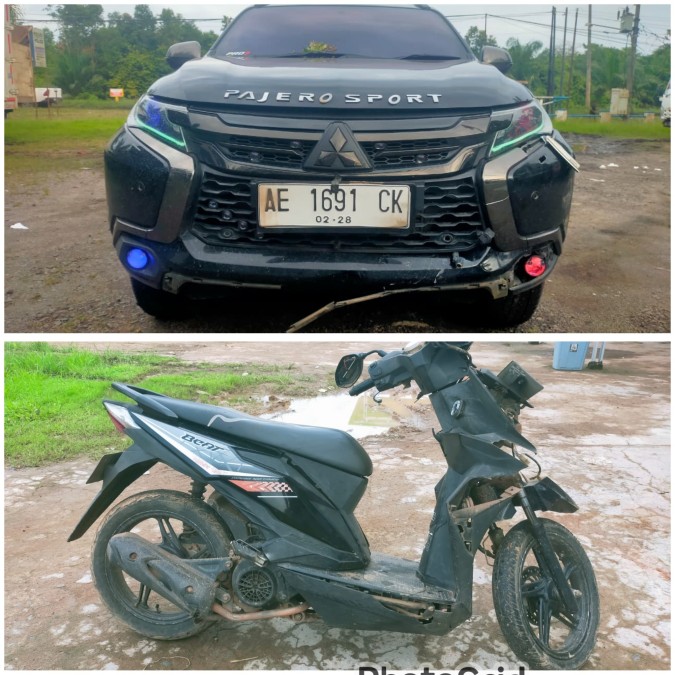 Laka Lantas Pajero VS Honda Beat , Satu Warga Sungai Lilin Tewas