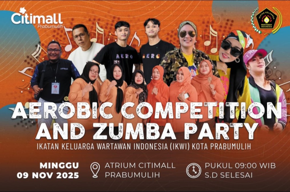 IKWI Prabumulih Siap Gelar Aerobic Competition dan Zumba Party, Ajak Warga Hidup Sehat dan Penuh Energi