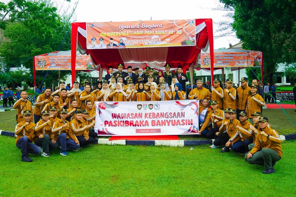 Bupati Askolani Lepas Kontingen Paskibraka Banyuasin Ikuti Wawasan Nusantara di Akmil Magelang