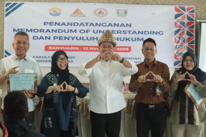 Bupati Banyuasin Resmi Buka Penyuluhan Hukum Di SMP N 1 Banyuasin II