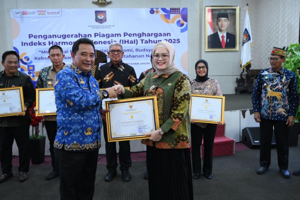 Ukir Prestasi Gemilang, Banyuasin Raih Penghargaan IHal 2025
