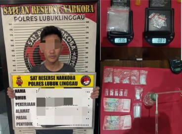 Satresnarkoba Polres Lubuk Linggau Gulung Pengedar Sabu, Sita Lebih dari 20 Gram di Lantai Dua Rumah Kontrakan