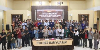Kapolres Banyuasin Ajak Insan Pers dan Ormas Bersinergi Ciptakan Kamtibmas Kondusif
