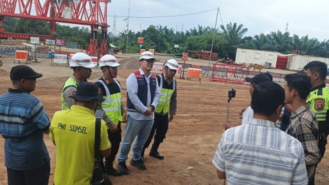 Pemasangan Girder Tol Pangkalan Balai–Betung Diundur, Polisi Terapkan Buka-Tutup di KM 69–71