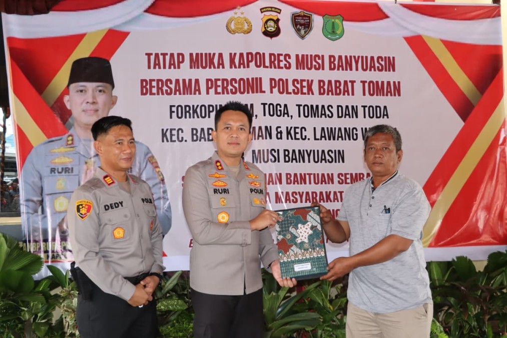 Kapolres Muba Kunker ke Babat Toman, Tegaskan Peran Kades Perangi Narkoba dan Judi Online