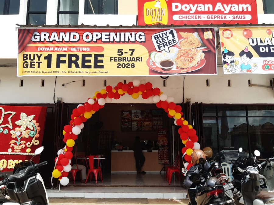 Doyan Ayam Buka Cabang di Betung, Hadirkan Promo Grand Opening dan Siap Jadi Favorit Bukber Ramadan