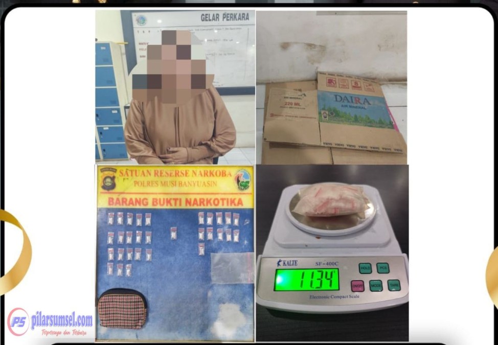 Polsek Babat Supat Amankan Perempuan RD, 30 Paket Diduga Sabu 11, 34 Gram