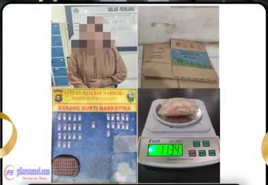 Polsek Babat Supat Amankan Perempuan RD, 30 Paket Diduga Sabu 11, 34 Gram